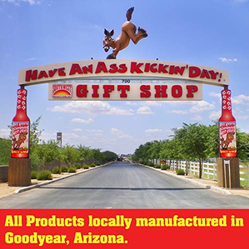 ASS KICKIN' The Ass Family Hot Sauce Gourmet Gift Set - 5oz. 4 Pack - Try if you dare! - Perfect Ultimate Gourmet Gift for the Hot Sauce Fan