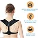 TRILINK Back Posture Corrector for Women & Men - Adjustable and Comfortable Posture Back Brace - Clavicle Support Invisible Under Clothes - Upper Back Pain Relief (Black)