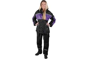 Fulmer Powersports Women's 452 Legacy Rainsuit - Black/Purple, 2X-Large