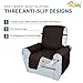 Easy-Going Sofa Slipcover Waterproof Recliner Chair Cover Non-Slip Fabric Couch Cover for Living Room Washable Furniture Protector for Pets Kids Children Dog Cat (Recliner, Chocolate)