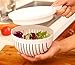 Aitsite 60 Seconds Salad Cutter Bowl Salad Cutter Strainer Salad Cutter Chopper Practical Fast and Easy To Slice Fruit Vegetable In Seconds.