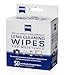 Zeiss Pre-Moistened Lens Cleaning Wipes - Cleans Bacteria, Germs and Without Streaks for Eyeglasses and Sunglasses - (50 Count)