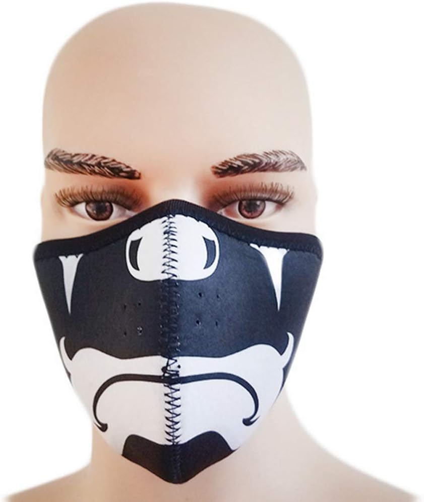 TZTED Breathable Fashion Mouth Masks Anti Virus and Pollution Protection Mouth Mask Motorcycle Face Mask for Running Cycling Outdoor Sports Workout Fitness