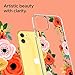 CYRILL Cecile Designed for Apple iPhone 11 Case (2019) Clear | TPU | PC | Bumper | Slim |Plastic - Orange Floral