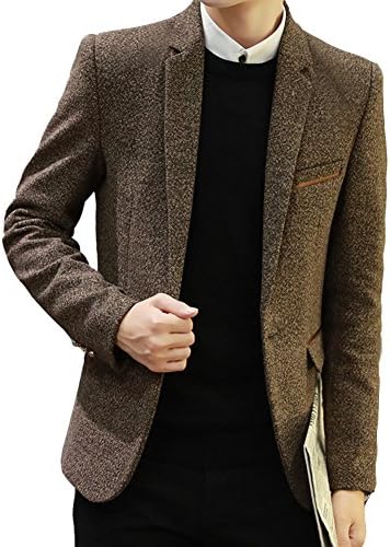Meiruian Men Casual Slim fit One Button Velvet Suit Blazer Coat Jackets 1601