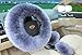 BELLESIE 3pcs 1 Set Soft Fluffy Plush Australian Wool Car Steering Wheel Cover with Handbrake Cover & Gear Shift Cover for 14.96