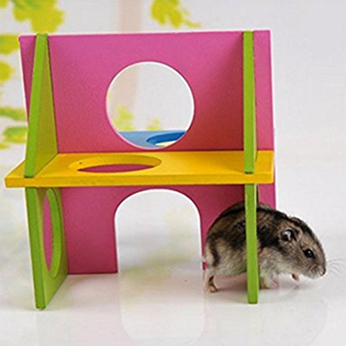 Da.Wa Flying Saucer Wheel Hamster Toys Hamster Wheel Flying Saucer Pet Toy Hamster Toys and Accessories for Small Hamster Animals - Thumbnail 3