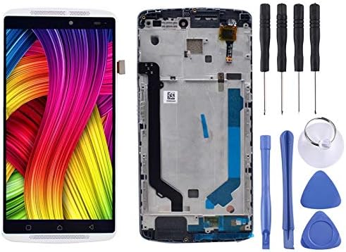 DESHENG Spare Parts LCD Screen and Digitizer Full Assembly with Frame for Lenovo K4 Note / A7010 (Black) (Color : White)