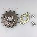 WEIYINGSI Motorcycle 420-13T Sprocket, Front Sprocket 17mm for 50cc 70cc 90cc 110cc 125cc Dirt Pit Mini Bike ATV Quad 4 Wheeler (420-13T 17MM)