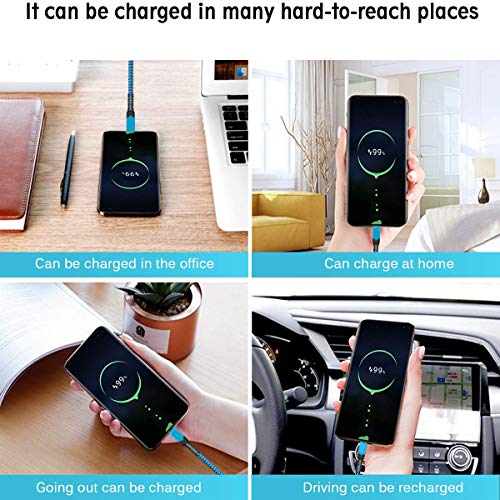 USB C to USB C 60W Fast Charging Cable 6.6ft 2Pack PD Fast Charger Cord Compatible with Samsung Galaxy S20/S10/S9 MacBook Pro/Air 13\'\' 2020 iPad Pro 2020/2018 Google Pixel 2/3/3a XL Red&Blue