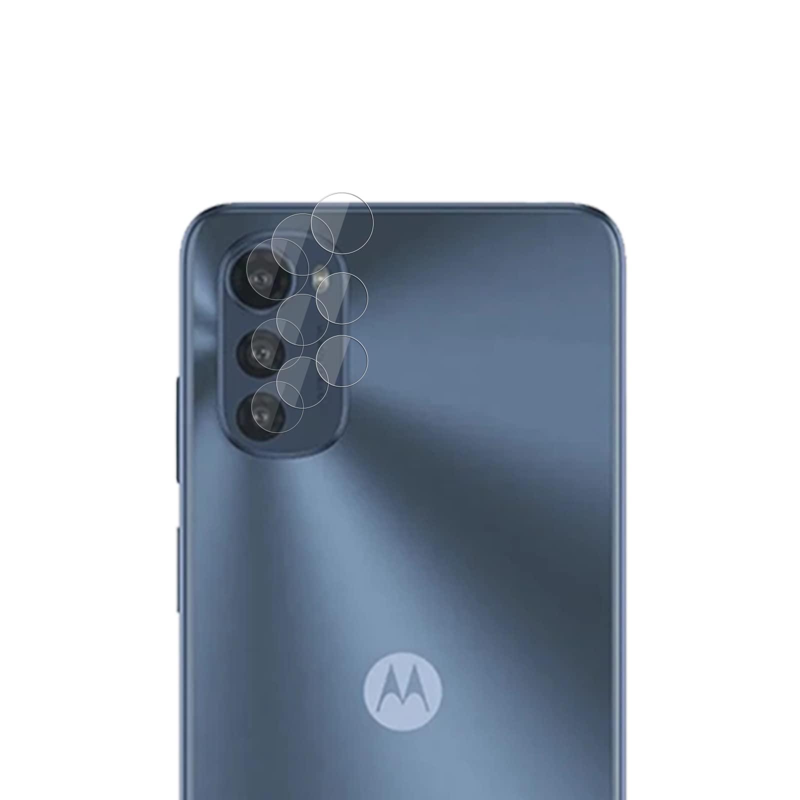 ROVLAK 3-Pack Motorola Moto E32 Camera Lens Protector, 9H Scratch-Proof, Tempered Glass, Explosion-Proof, Ultra Clear, Easy-Installation with Locating Frame