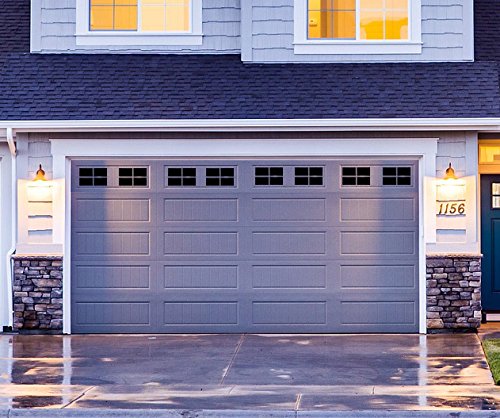 Sliver Woodworking Garage Door Windows Magnetic Panes (2 Car) Faux Garage Door Windows- Garage Door Window Insers