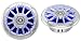 BOSS Audio Systems MRGB65S 6.5 Inch Marine Speakers - Weatherproof, 200 Watts Per Pair, 100 Watts Each, Multi-Color Illumination, Full Range, 2 Way, Sold In Pairs