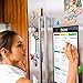Colore Snow-White Large Dry Erase Magnetic Whiteboard for Fridge or Calendar - Portable & Stain-Proof White Board
