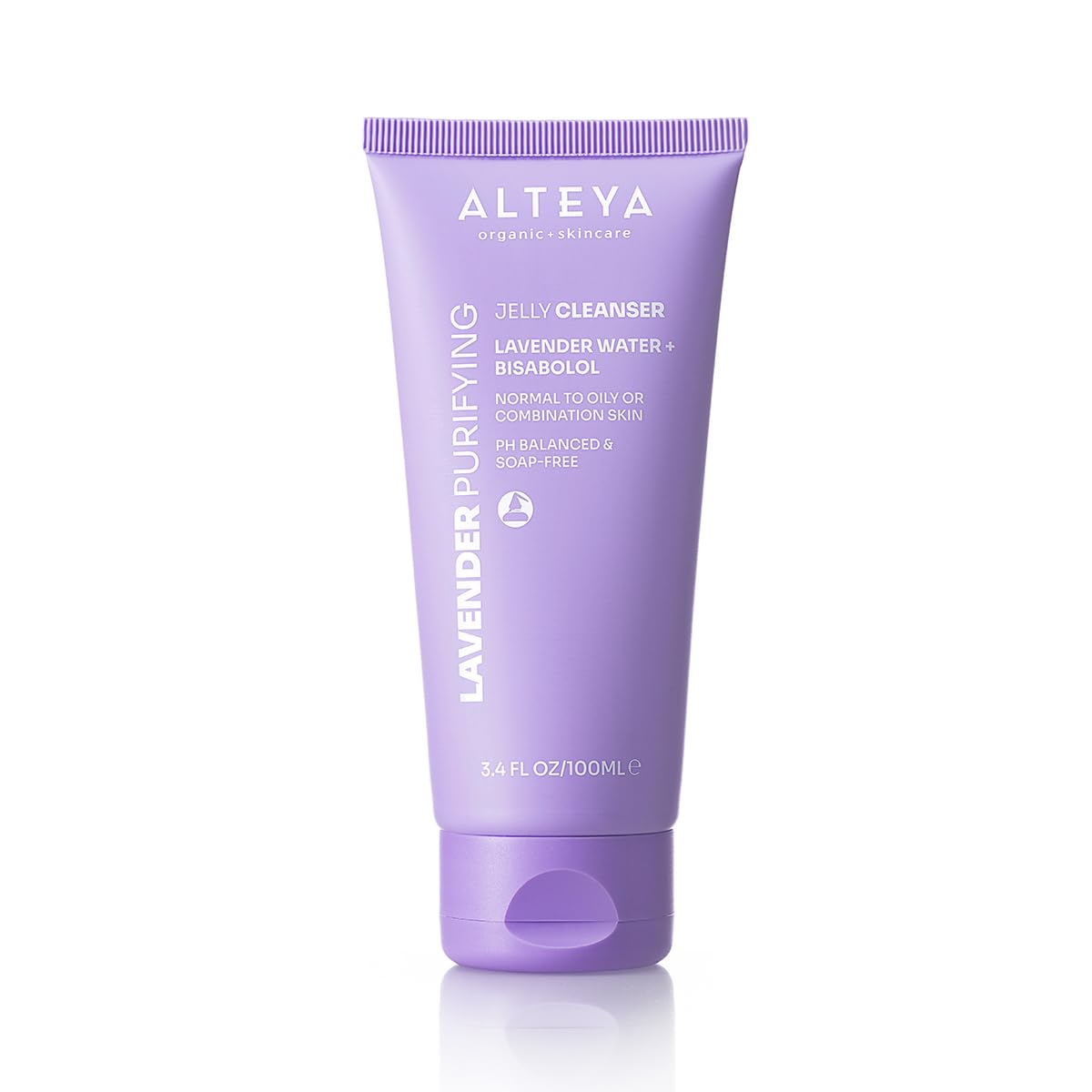 Alteya Organic Lavender Purifying Jelly Cleanser - Lavender Water and Bisabolol - NaTRUE Certified Organic - 100ml