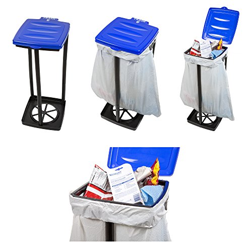Wakeman Portable Trash Bag Holder Collapsible Garbage Bin for Parties