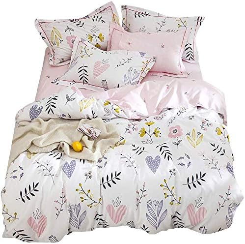 Amazon Com Plant Duvet Cover Floral Girls Bedding Set Twin