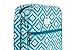 Double Creek Bible Case Cover for Women with Handles & Pockets Florals (Blue Ikat)