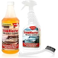 ForceField ScumBlaster: Soap Scum Remover, Tile and Grout Cleaner, Hard Water Stains, Mildew and Rust, Industrial Strength