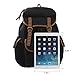 Hynes Eagle Multi Pockets Canvas Backpack School Travel Rucksack 25 Liter