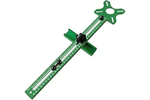 ZYNCUE 4-in-1 Router Milling Groove Bracket for Precision Woodworking with Aluminum Alloy Construction and Inch/Metric Units