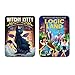 Set of 2 Logic Puzzles Witchy Kitty and Logic Land, Includes Myriads Drawstring Bag