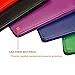 ID Badge Card Holder, Name Badge Holder with Lanyard, Neck Lanyard id Holder for Women Men, Coolrunner 2-Sided PU Leather Vertical Business Card Holder Vertical/Horizontal (2.8