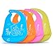 Set Silicone Car Placemat and Matching Mommy and Baby Panda Bib Kids Babies Toddlers Meal Plate (Orange)