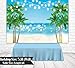 Funnytree 7x5ft Summer Tropical Beach Backdrop Glitter Bokeh Seaside Island Palm Trees Photography Background for Picture Shiny Blue Sea Sky Luau Themed Party Decorations Photo Booth Studio Props