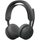 Logitech Zone Wireless 2 ES - Noise-Canceling Wireless Headset with Adaptive Hybrid ANC, Bluetooth, Graphite
