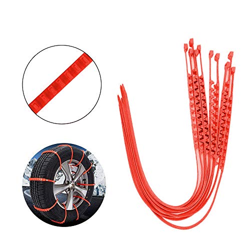 Tickas Car Anti Slip Tire Chains Zip Tie Kit Winter Anti-skid Car Winter Snow Chains Car Winter Driving Security Chains - Thumbnail 5