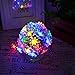 Qedertek Solar String Lights Flower, 19ft 30 LED Waterproof Garden Decoration Lighting for Indoor/Outdoor, Patio, Lawn, Garden, Christmas, and Holiday Festivals (Multi Color)