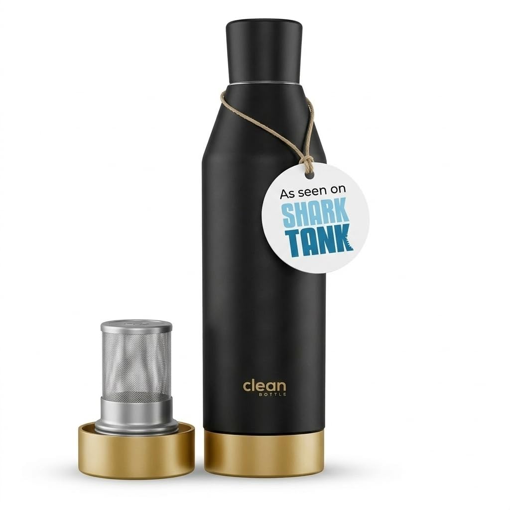 Insulated Water Bottle, 17 Oz, Stainless Steel, Double Wall Vacuum Insulated with Removable Bottom Cap, BPA-Free, Canteen Water Bottle for Office, Gym, Travel, School