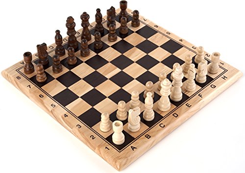 Brimtoy Wooden Chess set 30 cm. with 60mm chess pieces