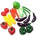 Apontus Toy Pretend Play Life Sized Bag of Vegetables Playset Cooking Bright Colors Chef