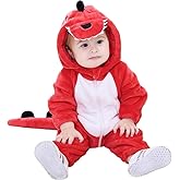 CuteOn Toddler Halloween Costume Onesie Cosplay Romper Christmas Infants Baby Costume Dinosaur 6Months-3Years