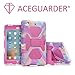 iPad Mini Case, ACEGUARDER Full Body Protective Premium Soft Silicone Cover with Adjustable Kickstand for iPad Mini 1 2 3 (PinkCamo/Rose) primary