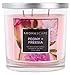 Aromascape PT40501 3-Wick Scented Jar Candle, Peony & Freesia,14 Ounce