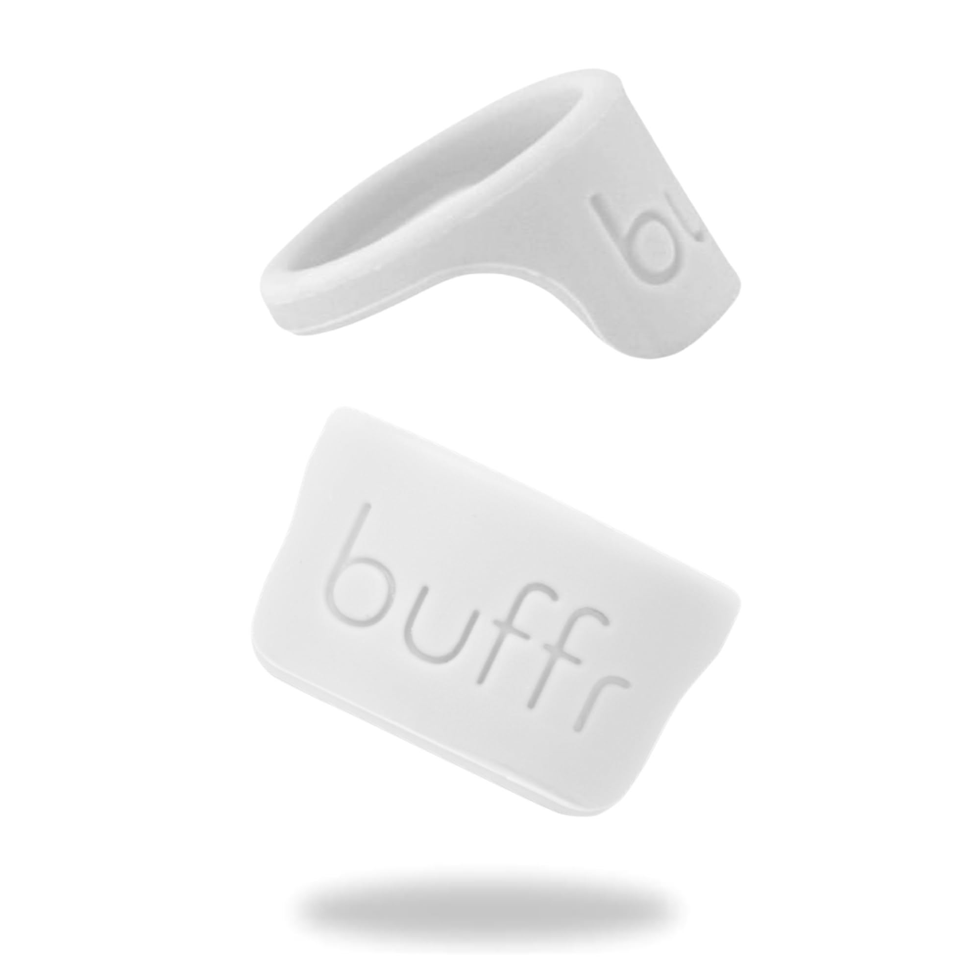 Photo 1 of **MISSING ONE PIECE**
BUFFR Silicone Ring Protector for Working Out – Wedding Ring Protector – Rubber Ring Guard for Women – White, Size 7