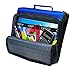 Case-it Universal Zipper Binder | 2-Inch O-Rings, 13-Inch Laptop/Tablet Padded Pocket, 400 Sheet Capacity, Multiple Storage Pockets & Shoulder Strap | School & Office Organizer | LT-007 Blue