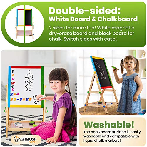 1 YARMOSHI+Blackboard+Whiteboard+Double+Sided+Adjustable