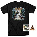 Def Leppard Hysteria Rock Album T Shirt and Exclusive Stickers