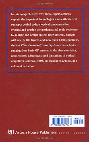 Optical Fiber Communication Systems (Artech House Optoelectronics Library)