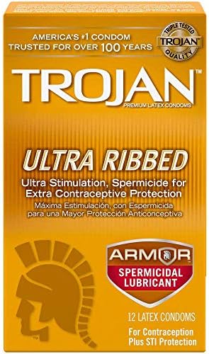 TROJAN Ultra Ribbed Armor Spermicidal Lubricant Condoms, 12 Count price in UAE | Amazon UAE | kanbkam TROJAN Ultra Ribbed Armor Spermicidal Lubricant Condoms, 12 Count price in UAE | Amazon UAE | kanbkam
