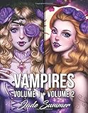 Vampires: An Adult Coloring Book Collection with Sexy Vampire Women, Dark Fantasy Romance, and Haunting Gothic Scenes for Relaxation by