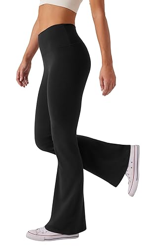 SEAJOJO Women's High Waist Bootcut Yoga Pants Tummy Control