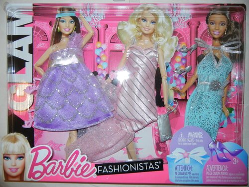 Barbie Fashionistas: Night Looks Clothes - Glam Night Out Pastel Fashions