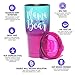 Large Mama Bear Travel Tumbler | Temperature-Regulated | Stainless Steel Insulated Metal Cup | Pink Purple Teal | Purple Lid | Women, Mom Life, Birthday, Mother's Day