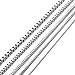 KissYan Stainless Steel 1mm to 3mm Box Chain Necklace For Unisex Adult 16 to 30 Inch Option
