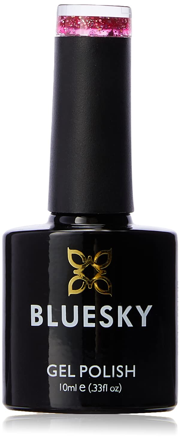 Bluesky Bluesky Gel Polish, Barbie Hot Pink, BLZ5, 10 ml, Gel Dissolvable Nail Polish, Pink, Neon, Glitter (Curing Under UV/LED Lamp Required) Pack (x)